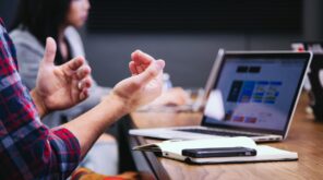 Hands up whilst in a meeting